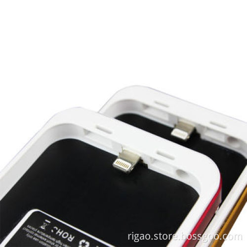 Colorful Mobile Phone Battery Case with Leather Cover, for iPhone 5/5S, with 3500mA Capacity